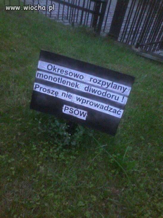 Potajemne opryski tajemniczej substancji