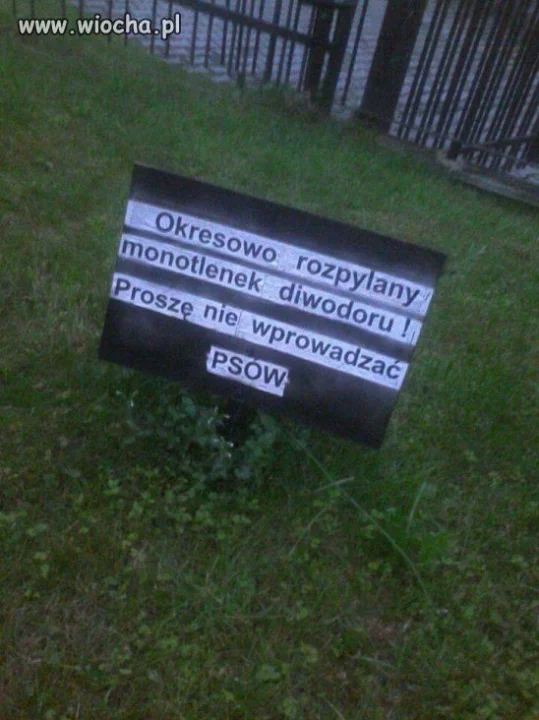 Potajemne opryski tajemniczej substancji