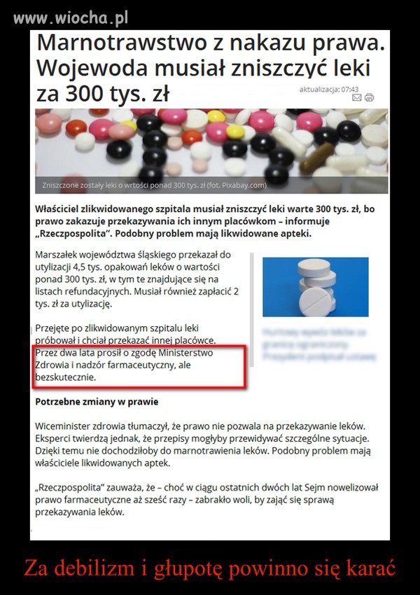Chore prawo brak słów. 