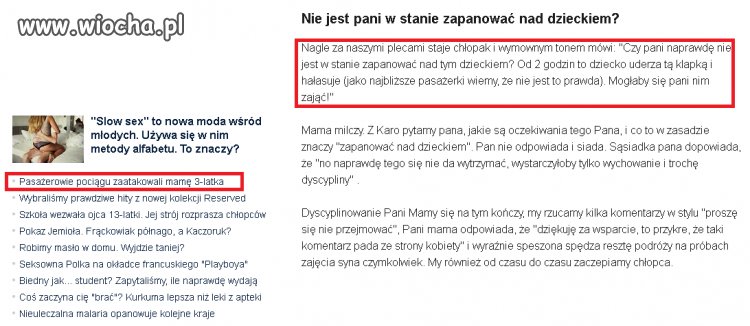 Poziom artykułów na gazecie...Nagłówek o...