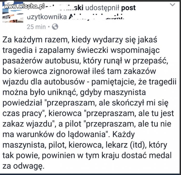 Tu maja rację