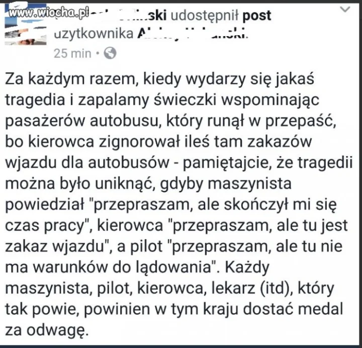 Tu maja rację