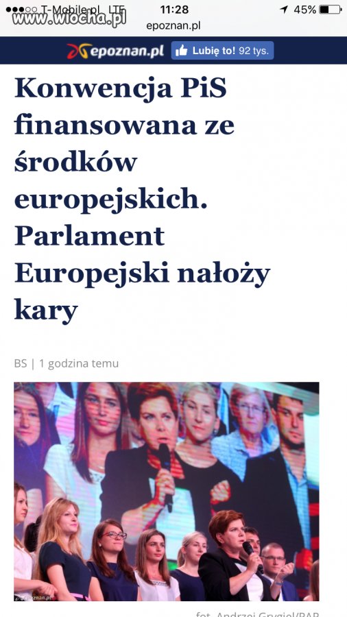 UE zła ale kase to przytulają 