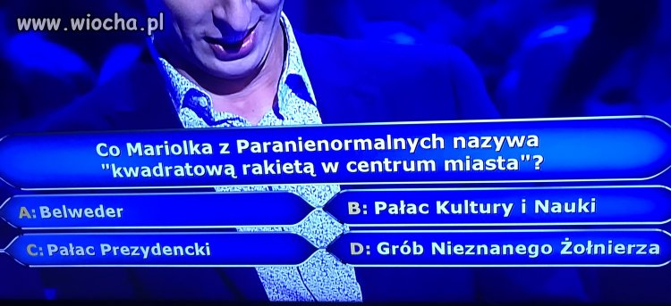 Inteligentne pytanie w "Milionerach"
