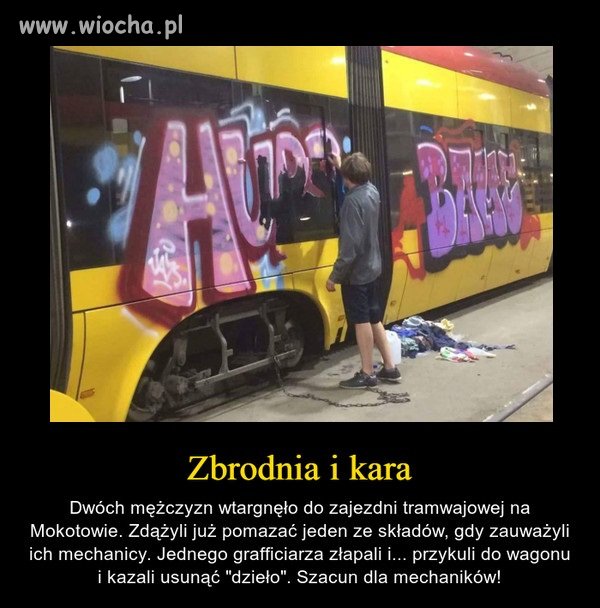 To chyba uczciwa kara dla wesołka