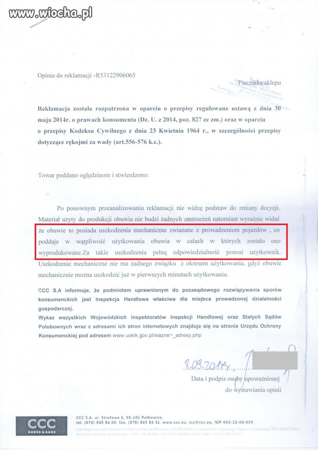 W butach z CCC nie można prowadzić samochodów 