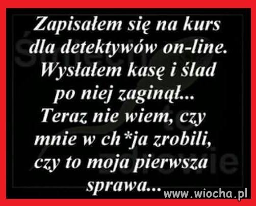 Zapisałem się na kurs