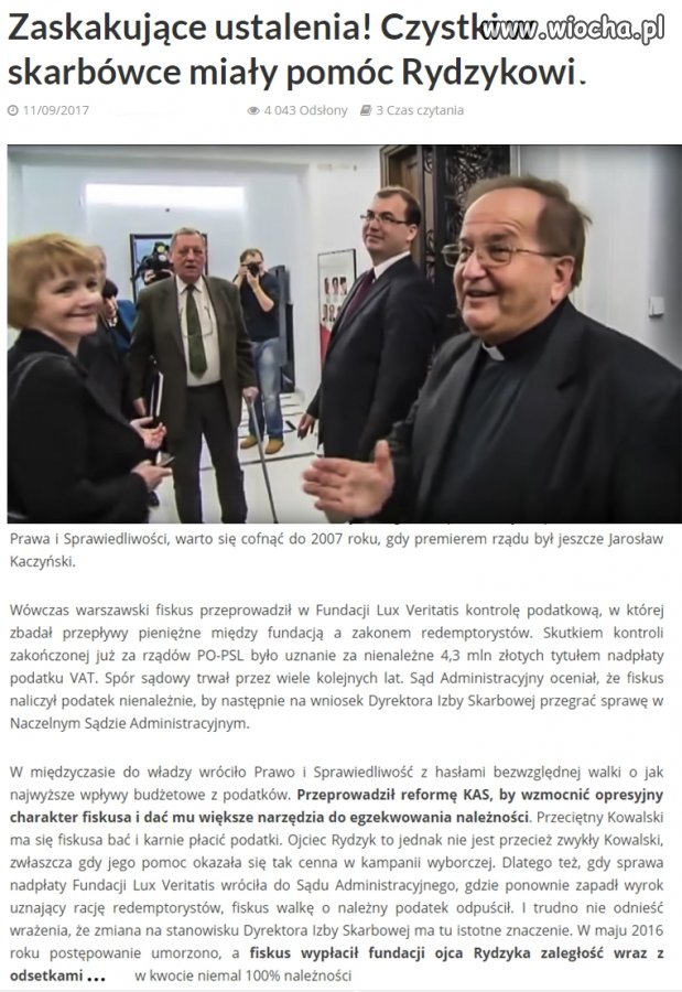 Z tego wychodzi,że PO-PSL kroiło Polaków