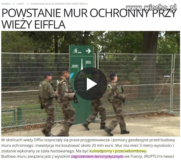 Nowy symbol poszanowania i tolerancji w Paryżu...