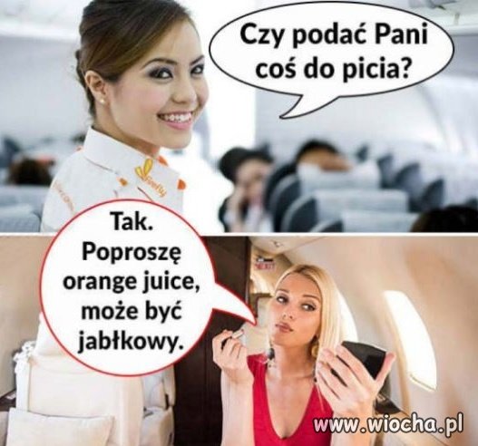 Blondynka w samolocie...
