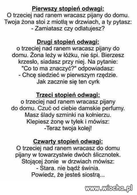 Stopnie odwagi