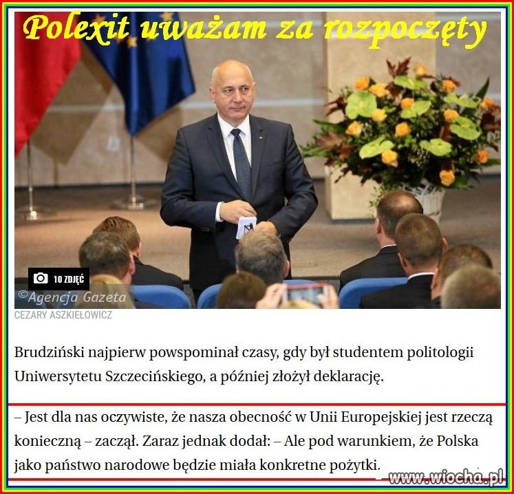 Polexit uważam za otwarty