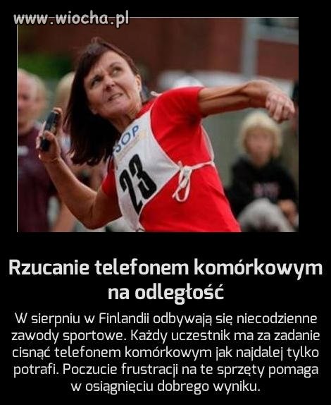Rzucanie telefonem komórkowym na odległość 