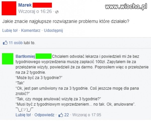 Najgłupsze rozwiązanie problemu, które działało
