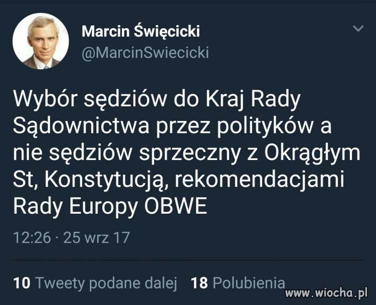Święcicki z PO nie mydli oczu hasłami o "demokracji"