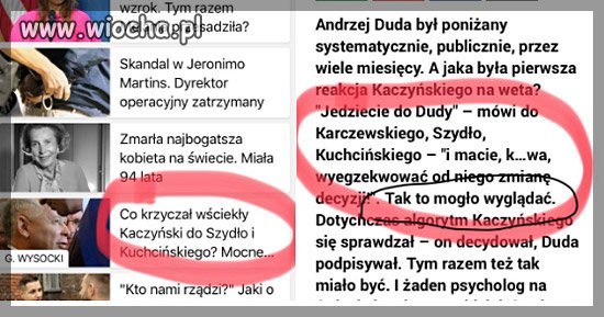 Wypuszczają zmyślony cytat z przeklinającego 