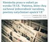 Zaczynamy grę w otwarte karty. Media niemieckie -