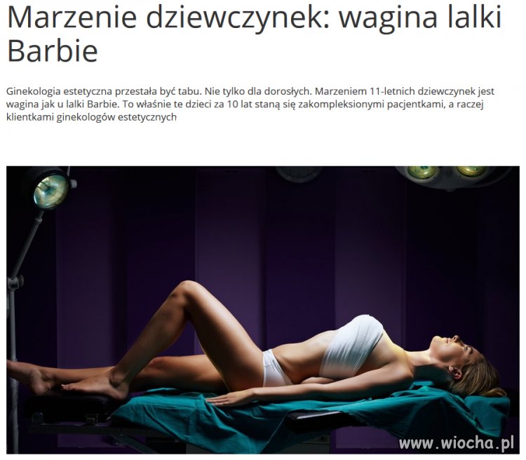 Dziecko marzy o waginie lalki..