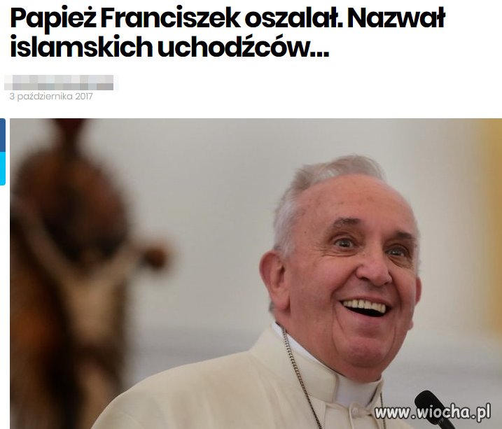 Fajny ten wasz papież...wojownicy nadziei!