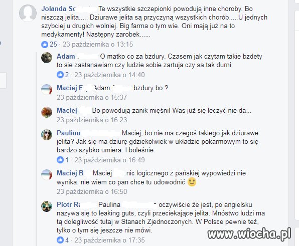 Mądrości antyszczepionkowców
