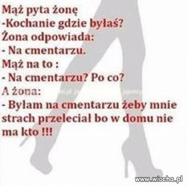 Mąż pyta żonę 