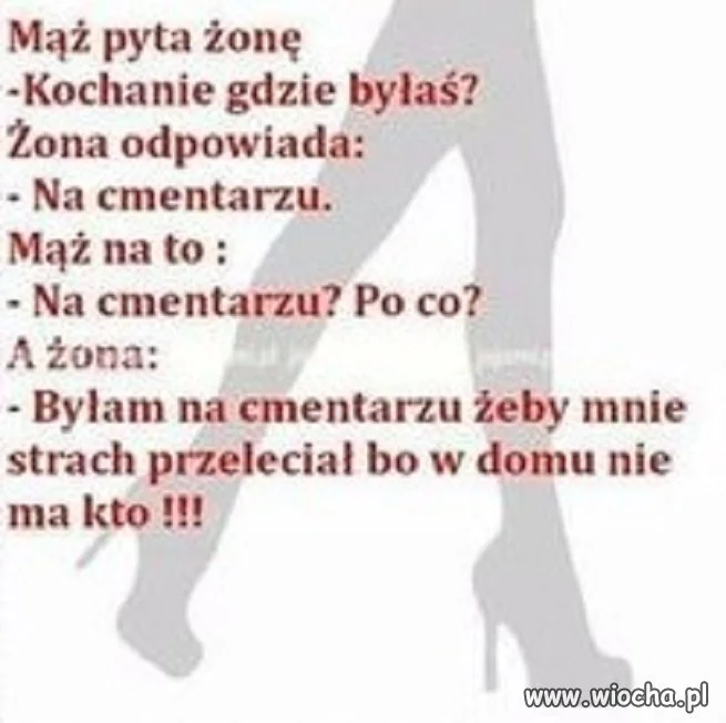 Mąż pyta żonę 