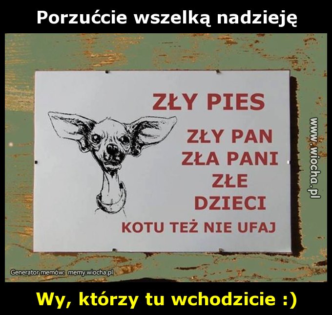 Porzućcie wszelką nadzieję