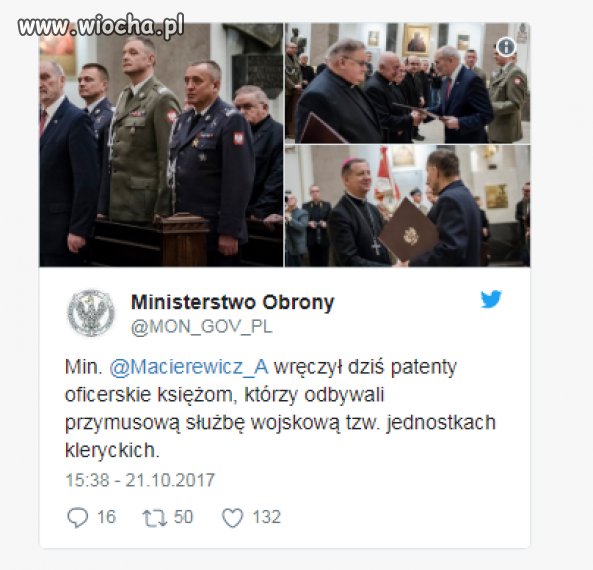 Zwracając się do promowanych księży minister ocenił, że