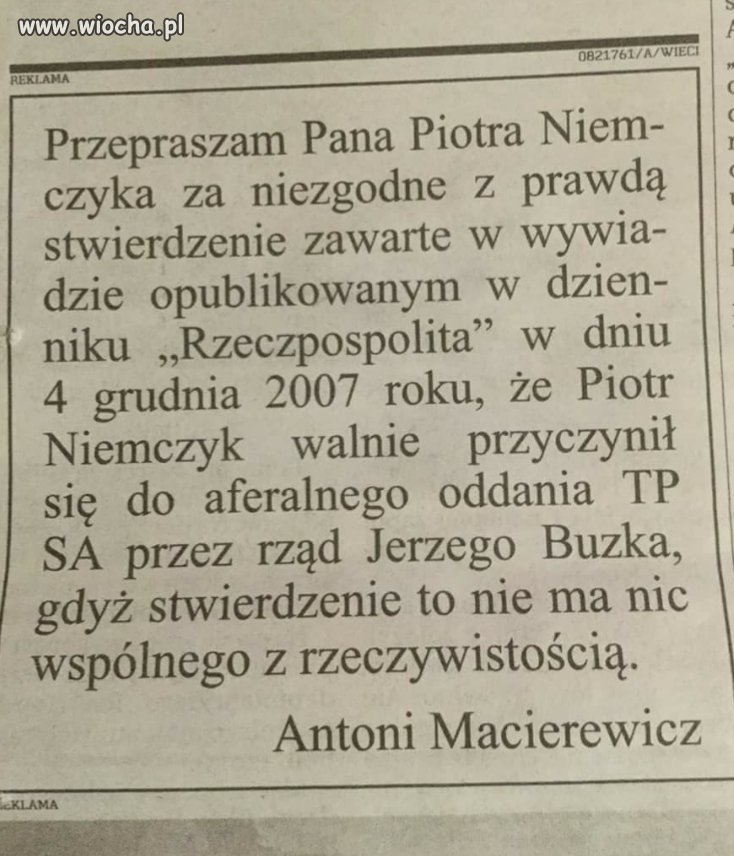 To nie ma nic wspólnego z rzeczywistością.