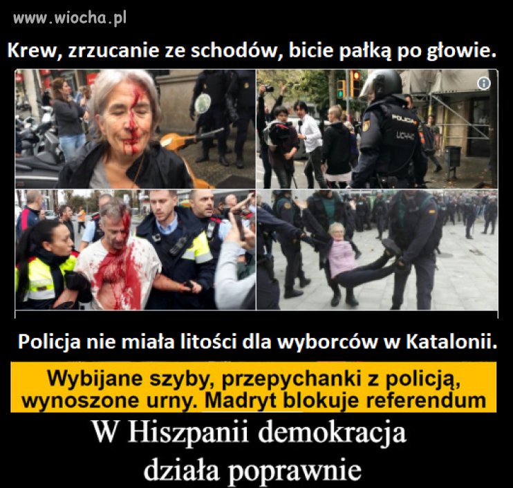Tymczasem w "demokratycznej" Hiszpanii