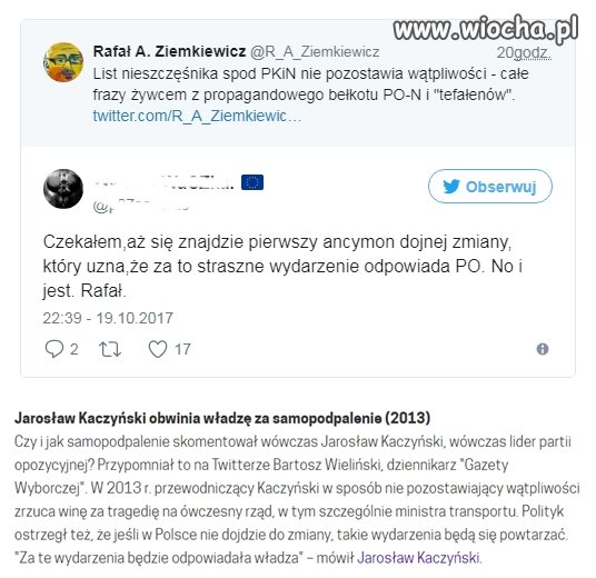Ewidentna wina Tuska bo teraz to też wina