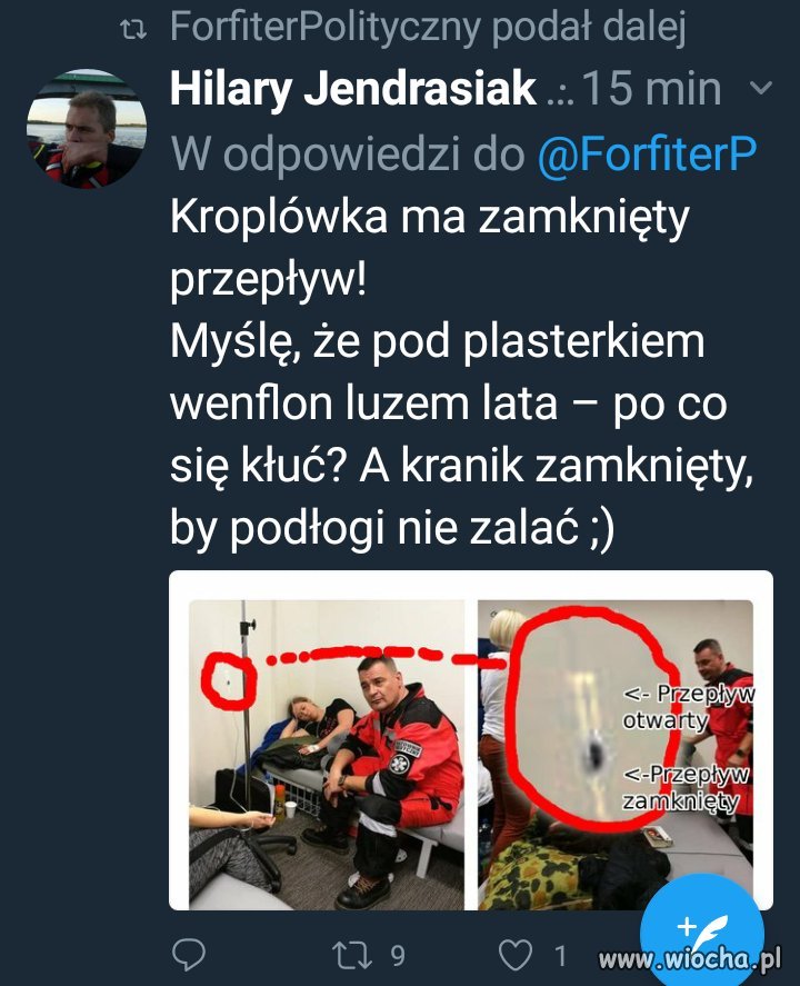 Niech ci koledzy zrobią kroplówkę
