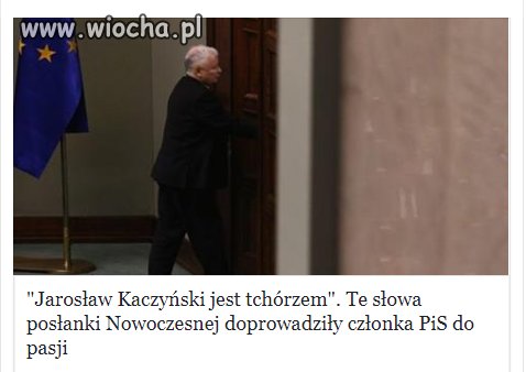 Niech pani nie obraża Jarosława Kaczyńskiego. 