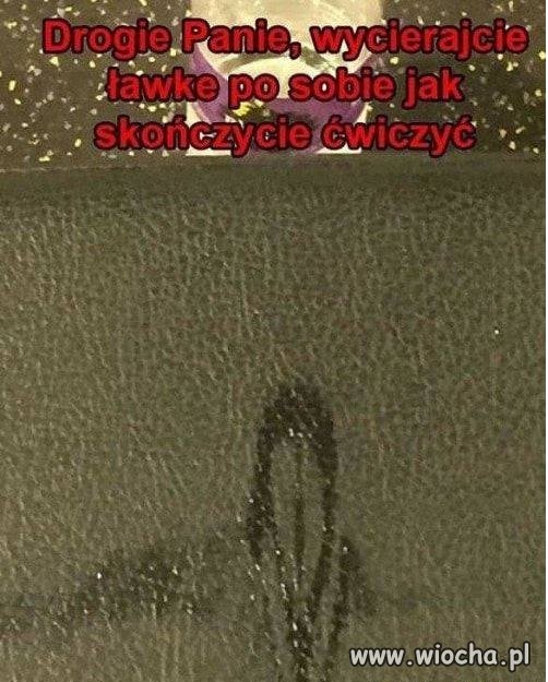 Wycierajcie ławke