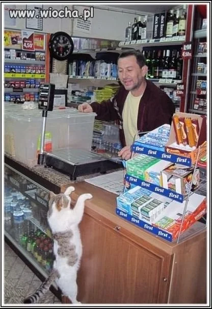 Niektóre papierosy, proszę!