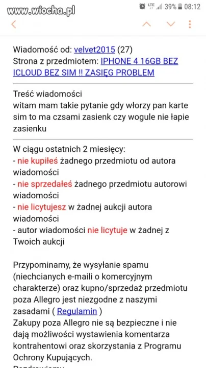 Kali kupić na allegro