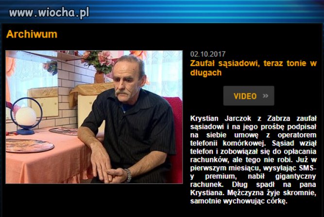 No sorry ale za głupotę się płaci