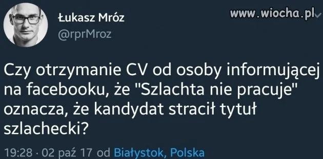 Szlachta nie pracuje