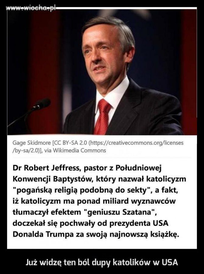 Już widzę ten ból dupy katolików w USA