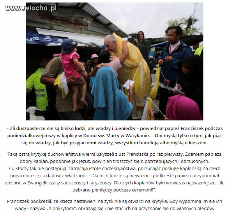 Polski kościół nie lubi Franciszka...