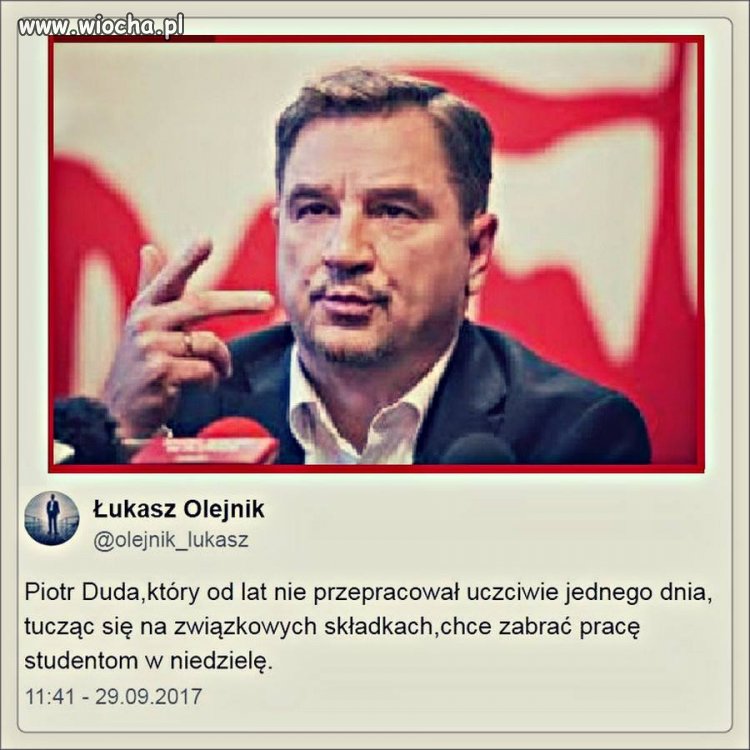Od lat żeruje na innych