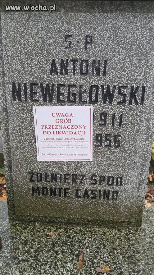 Grób żołnierza spod Monte Cassino