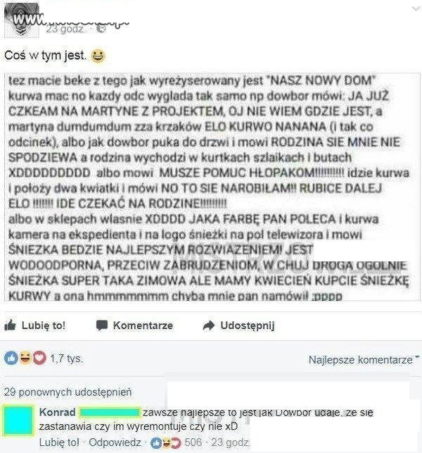 Program wcale nie reżyserowany