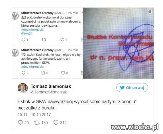 Czy nikt tego nie widzi,że w MONie siedzą
