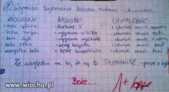 Ze względu na to, że to tajemnice...