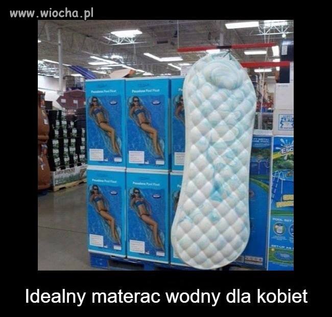 Materac wodny dla kobiet 
