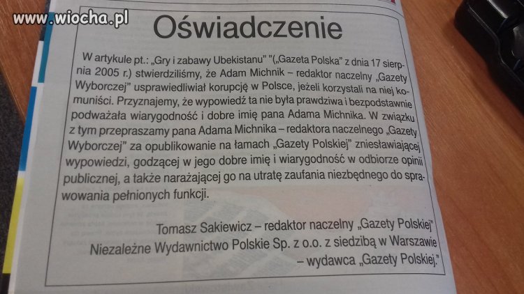Oświadczenie
