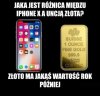 Iphone vs złoto