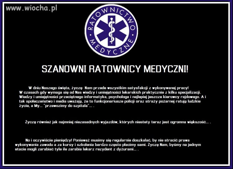 13 października - dzień ratownictwa medycznego