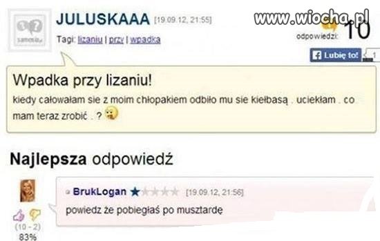 Wpadka przy lizaniu